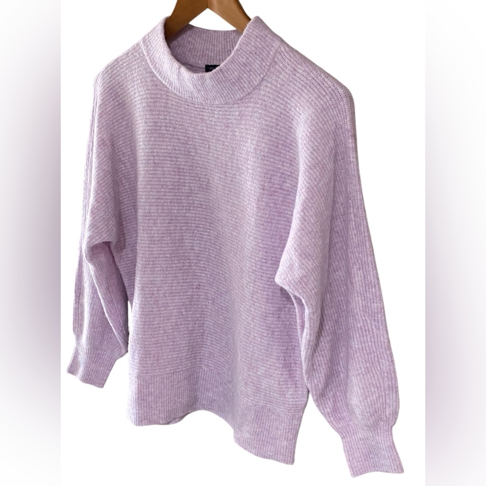 Ann Taylor Factory Cozy Ribbed Balloon Sleeve Sweater Size Medium - Picture 11 of 15